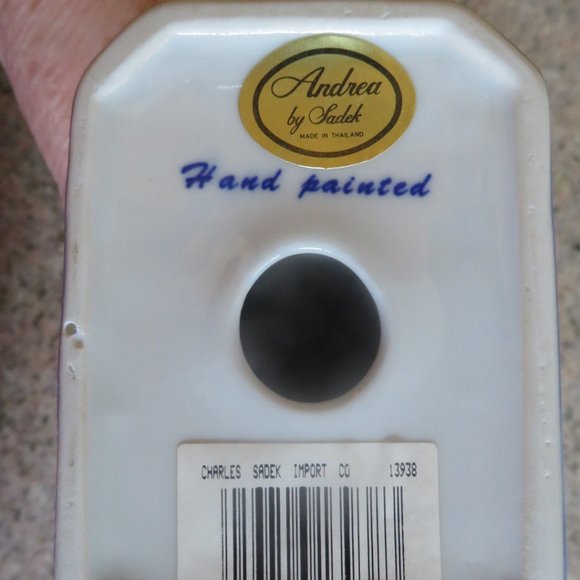 *Vintage* Andrea by Sadek Hand Painted RABBIT Figurine Ceramic Whimsical (K404) - Picture 6 of 7